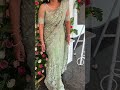 Trending Mint Green Party wear Net saree|| Latest net saree blouse design