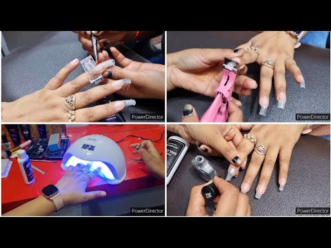 घर बैठे सिखे permanent nail Extensions & gel nail art