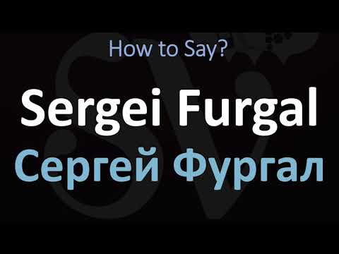 How to Pronounce Сергей Фургал Sergei Furgal? (CORRECTLY)