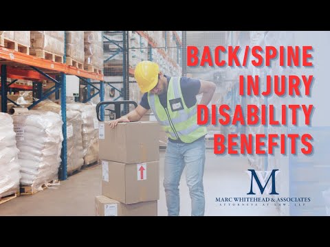 Can you get disability benefits for a back or spine injury?