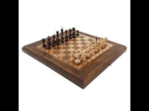 Миниатюра изображения товара Набор настольных игр Haleyan Нарды и шахматы / kh113