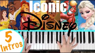 5 Easy Disney Song Intros [Piano Tutorial]