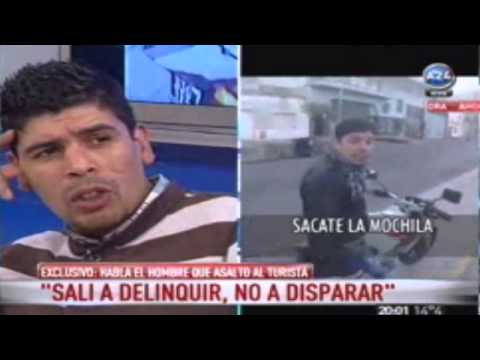 Gastón Aguirre, el motochorro, en el programa de Mauro Viale