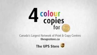 Get 4 colour copies for a dollar at The UPS Store this spring!