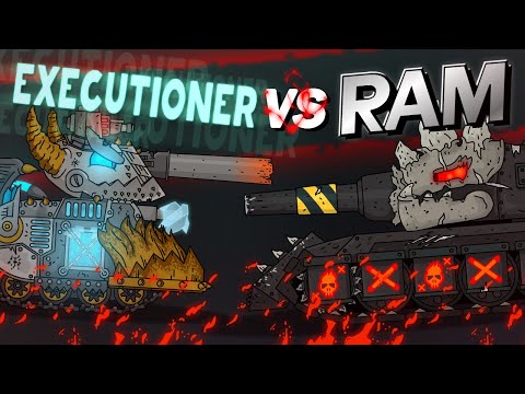 Gladiator battles : Executioner versus Ram - Cartoons about tanks