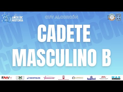 CUV ALCORCÓN B - CV MÓSTOLES B (CADETE MASCULINO SEGUNDA DIVISIÓN PREFERENTE)