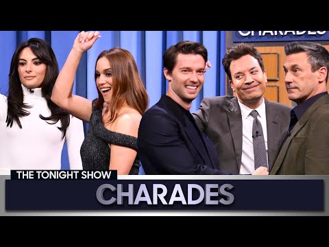 Charades with Jon Hamm, Patrick Schwarzenegger, Hannah Berner and Paige DeSorbo | The Tonight Show