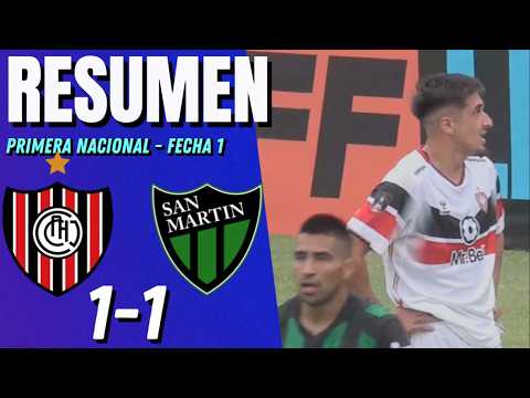 Chacarita vs. San Martín de San Juan | Summary | Primera Nacional 2026 | Matchday 1