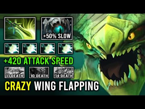 CRAZY Wing Flapping +63K Damage Dealt 420 Attack Speed Hard Carry Right Click Viper Dota 2