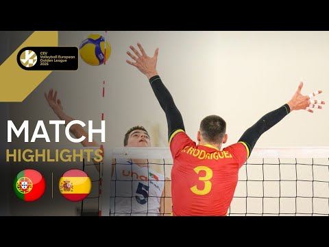 Highlights | Portugal vs. Spain - CEV Volleyball European Golden League 2025 | Men
