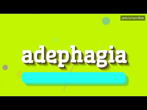 ADEPHAGIA - HOW TO PRONOUNCE IT!?