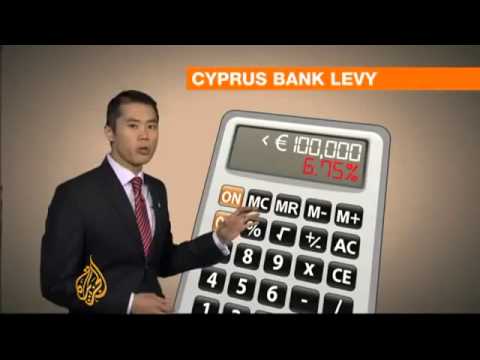 Bank Run in Cyprus- Man turns up with Bulldozer!