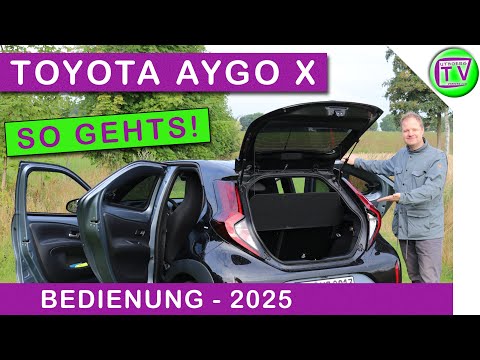 Bedienung Toyota Aygo X Einstellungen und Bedienungsanleitung 2025