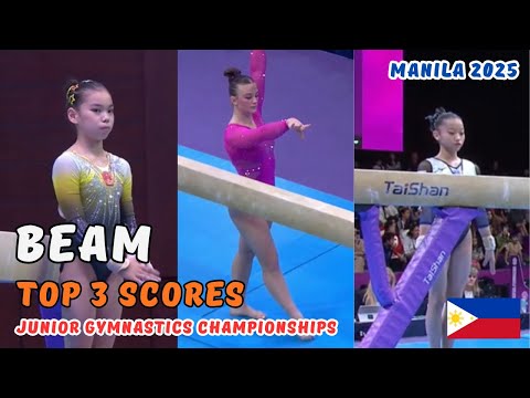 2025 Junior World Championships | Girls BEAM Finals - Top 3 Scores