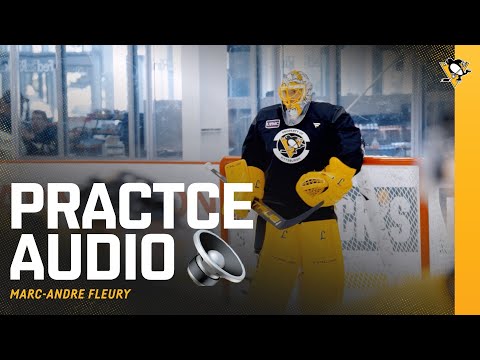 Marc-Andre Fleury Practice Audio 🔈 | Pittsburgh Penguins