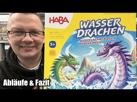 Kinderspiel Wasserdrachen (Haba) Würfelspiel und Laufspiel ab 5 Jahren
