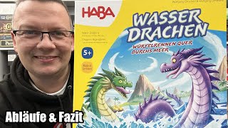 Kinderspiel Wasserdrachen (Haba) Würfelspiel und Laufspiel ab 5 Jahren