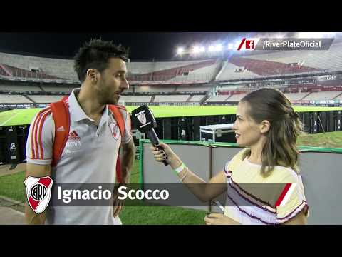 Scocco: "Contento por el resultado y por convertir"