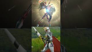 Kamen Rider Gaim Kiwami Arms Vs Destiny Hero Plasma #kamenrider #vs #yugioh #short #edit #tokusatsu