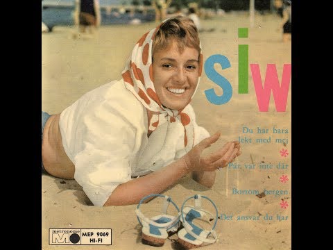 "DU HAR BARA LEKT MED MEJ"  SIW MALMKVIST  METRONOME EP MEP 9069 P 1961 SWEDEN