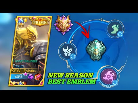 NEW SEASON, NEW BEST EMBLEM FOR ROGER IS HERE!! (MUST TRY) | MLBB