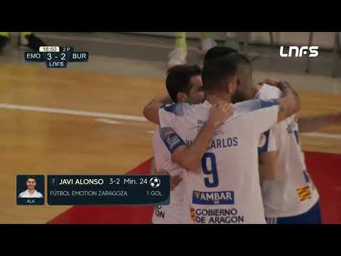 Gol Javi Alonso (3-2) Fútbol Emotion Zaragoza - Pescados Rubén Burela. J21, 1Div. LNFS