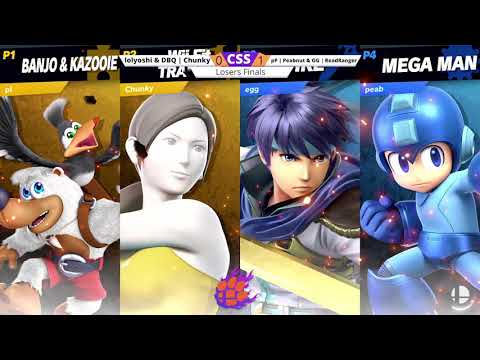 CSS 28 Doubles - LF - lolyoshi & Chunky (Banjo/WFT) vs. Peabnut & ReadRanger (Mega Man/Ike) - SSBU