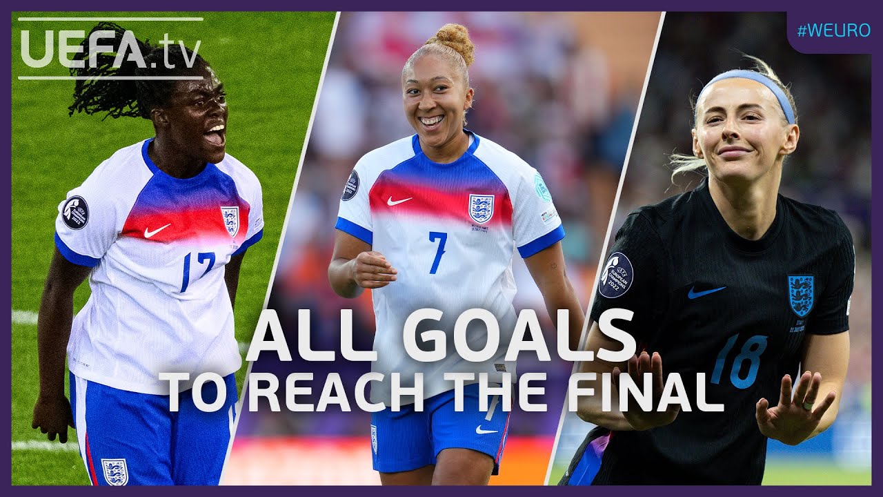 🏴 EVERY ENGLAND GOAL To Reach The Women's EURO Final ⚽ - YouTube