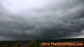 preview picture of video 'Mayflower, AR tornado from a distance 2014-4-27'