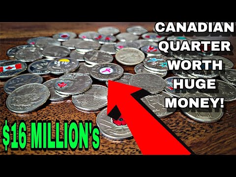 Top 7 Canadian Quarter worth A lot of money Canada 25 Cents coins worth money!