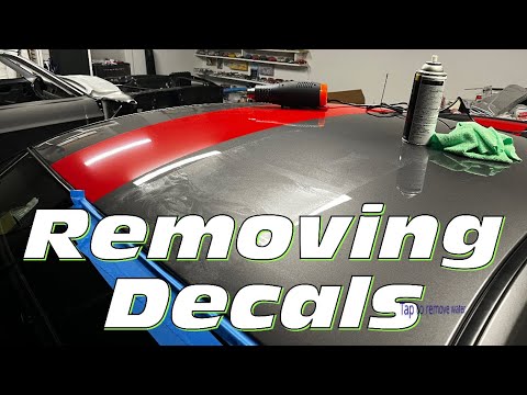 How to remove vinyl decals without damaging paint