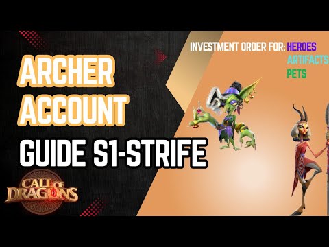 How to build a GOOD ARCHER ACCOUNT from 0!! Guide | Call of Dragons