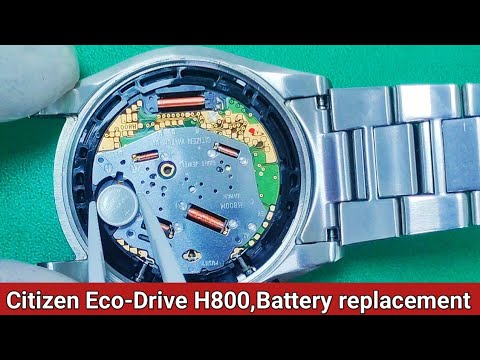 How to change battery citizen eco-drive h800.