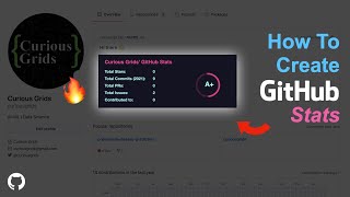 Create Awesome GitHub Stats &amp; Show on Github Profile Readme