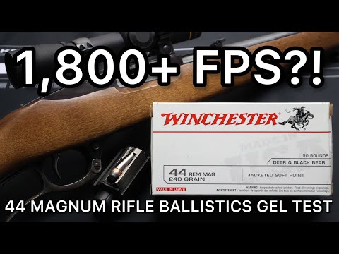 .44 mag gel test: Winchester 240 gr JSP from a carbine