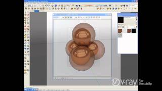 V-Ray for SketchUp - Making brushed nickel, stainless steel, and copper V-Ray materials - tutorial