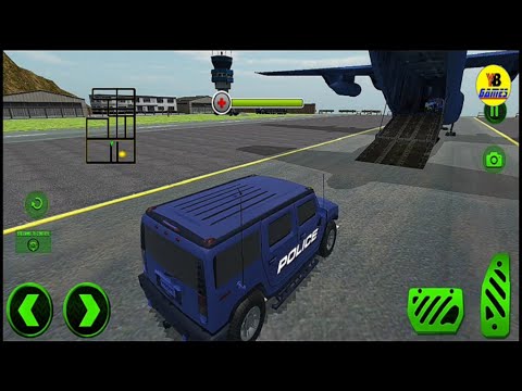 US Police Transport Plane Hummer Car Driving #2 - Android Gameplay 1080p60