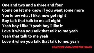 Rick Ross ft Rihanna &amp; Jay-Z -- Talk That Talk (Remix) Lyrics
