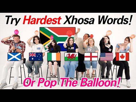 Xhosa Language l Can 7 English Speakers Pronounce Hardest Xhosa Words?