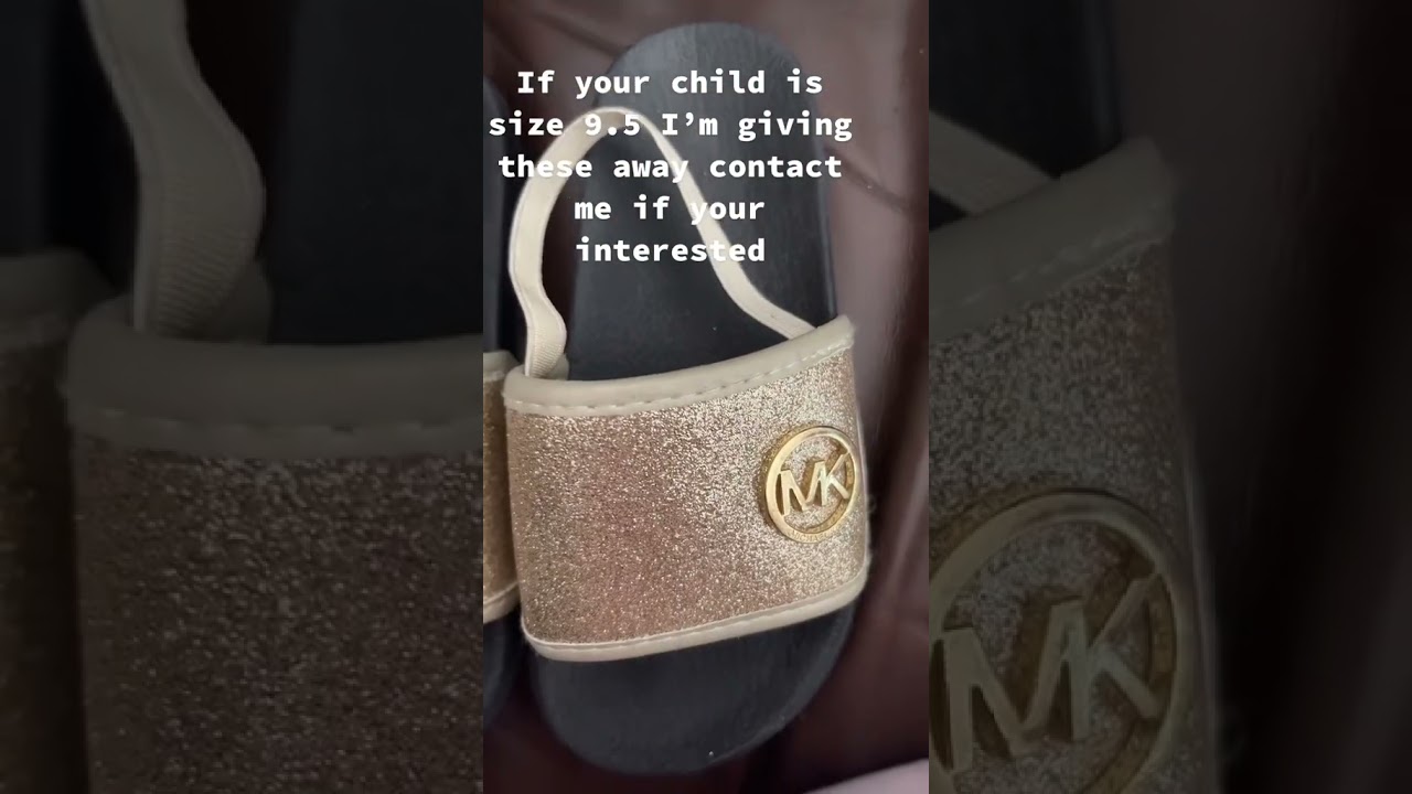 Michael Kors kids sandals giveaway size 9.5 open to uk only