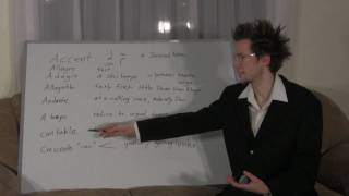 Level one terms list. Italian musical terms.