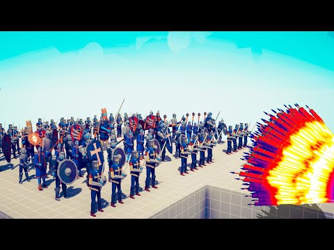 MEGA MEDIEVAL TEAM vs EVERY GOD - Totally Accurate Battle Simulator | TABS