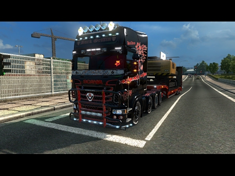 [ETS 2 v1.26] Petite balade sur la Truck Sim Map 6.5, en SCANIA R&S V8 TOPLINE DARK GRIFFIN SKIN