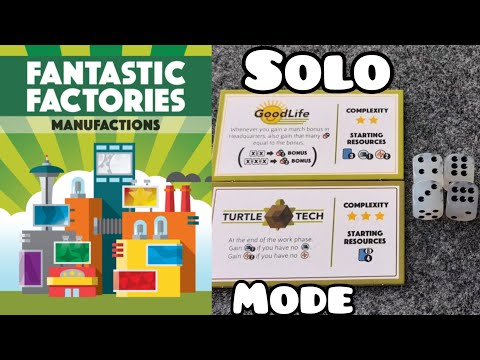 WHAT'S NEW Fantastic Factories Manufactions SOLO MODE, plus PLAYTHROUGH & EXPANSIONIST