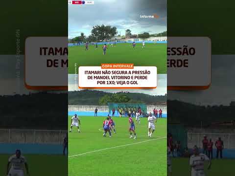 itamari não segura a pressão de manoel vitorino e perde por 1x0; veja o gol