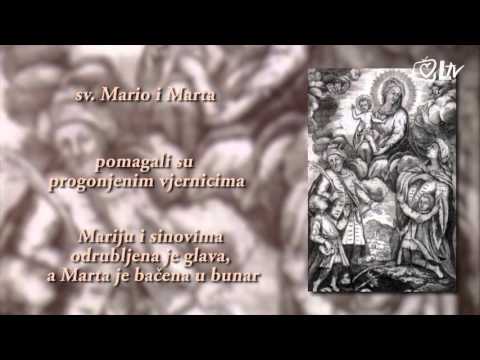 Katolički kalendar 19.1.2016. - Sveti Mario i Marta