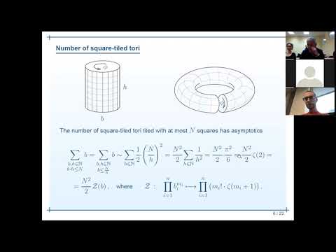 Anton Zorich | Large genus asymptotic geometry of random square-tiled surfaces and multicurves 3/3