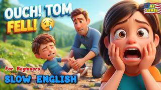 Tom Hurts His Leg On The Mountain Trail… Then This Happened? | Learn English With Family (A2 Level)