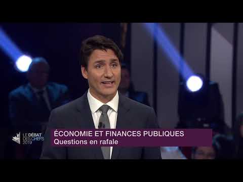 Justin Trudeau answers a question about growing debt amid fears of recession