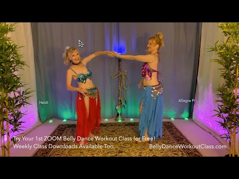 9-6-21 Belly Dance Workout Class with Heidi & Pi  - Warm-up   HD